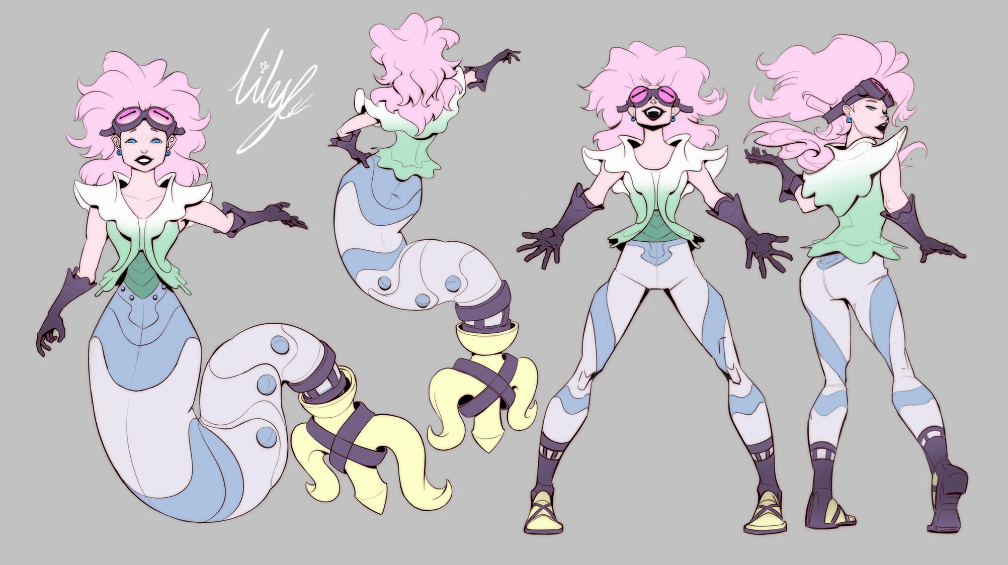Lily Model Sheet Sealegs & Landlegs
