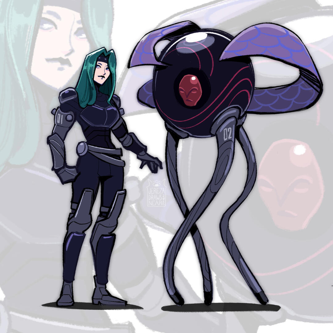 1 Hour OCs - Jade & Calypso