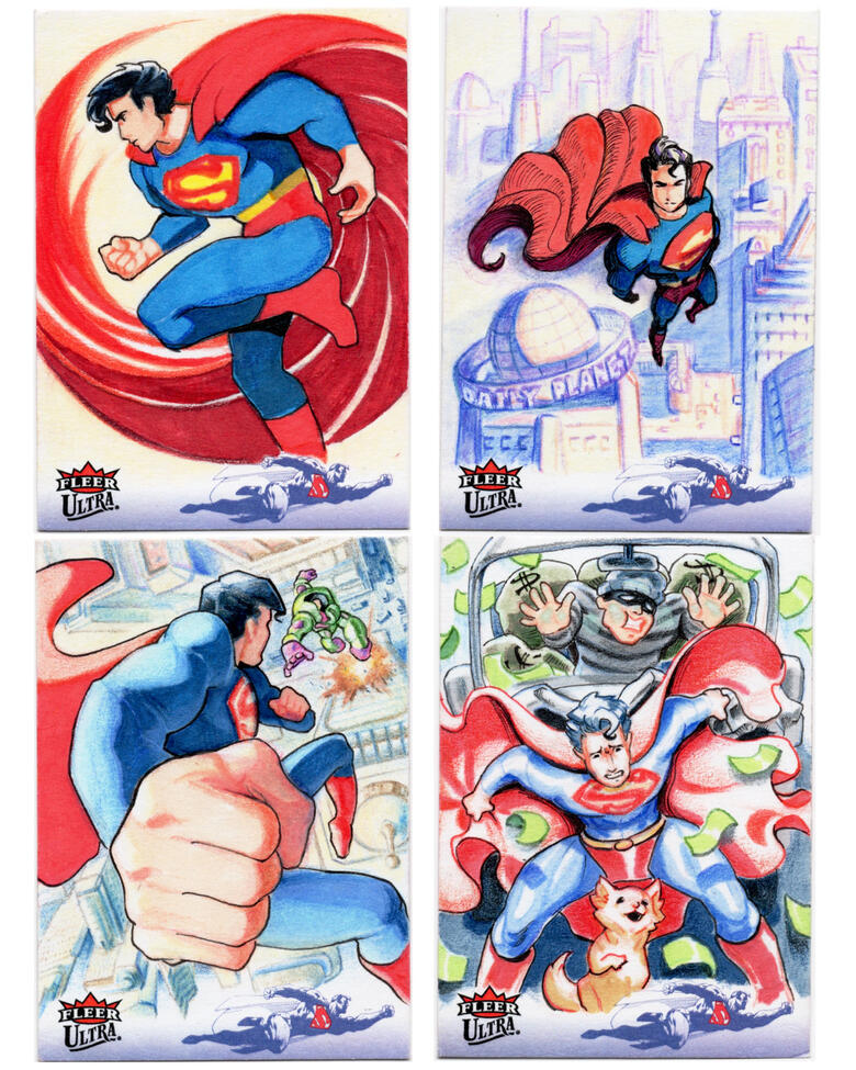 Fleer Ultra Superman - Favorite Four